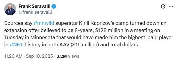 What If the Kirill Kaprizov News Is All About the Money?